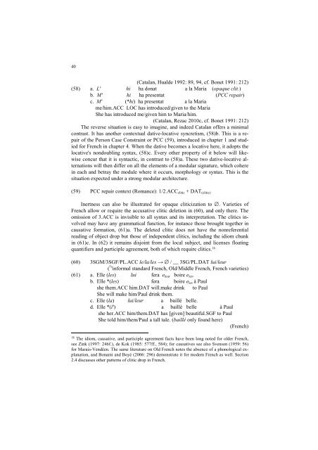 Phi-features and the Modular Architecture of - UMR 7023 - CNRS