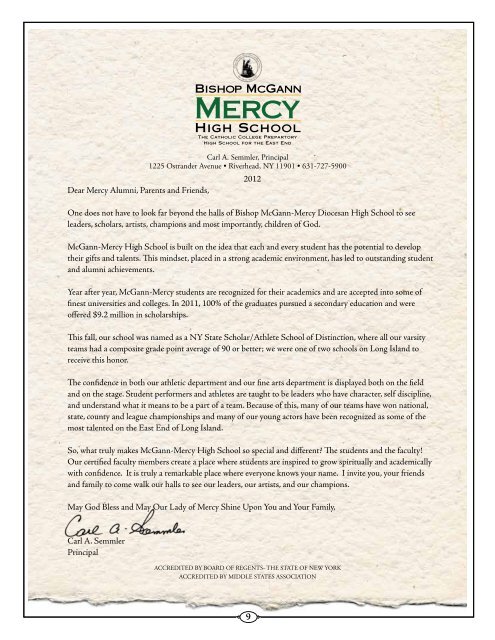 fall 2011/winter 2012 newsletter Living Mercy - McGANN Mercy