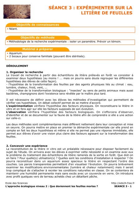 Que deviennent les feuilles mortes - Conseil gÃ©nÃ©ral de la Dordogne