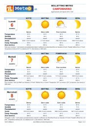 Bollettino Meteo Campomarino - ilmeteo.it