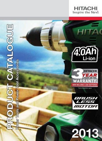 Power tools range booklet - Hitachi