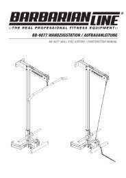 BB-9077 WANDZUGSTATION / AUFBAUANLEITUNG - Barbarian Line