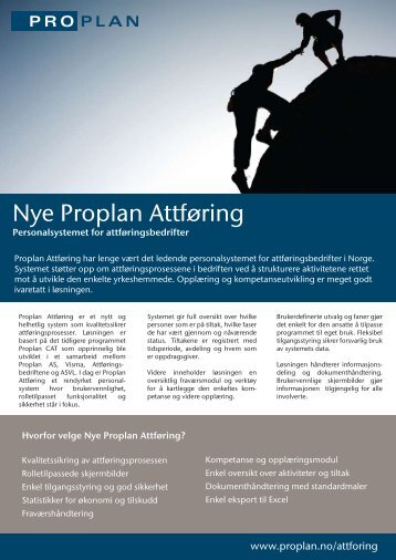 Nye Proplan Attføring - Proplan AS