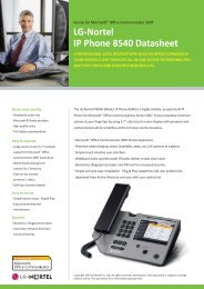 LG-Nortel IP Phone 8540 Datasheet