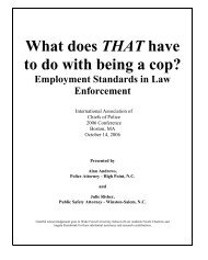 What does THAT have to do with being a cop? - AELE's Home Page