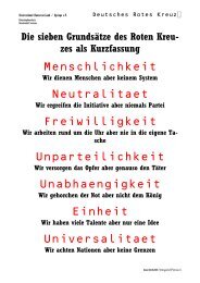 Die 7 GrundsÃ¤tze des Roten Kreuzes