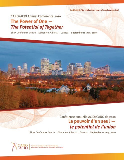 The Power of One — The Potential of Together Le ... - CANO-ACIO