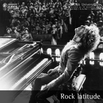 Rock latitude - ActivitÃ©s culturelles de l'UniversitÃ© de GenÃ¨ve