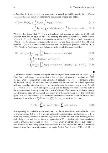 Variational Principles in Conformation Dynamics - FU Berlin, FB MI