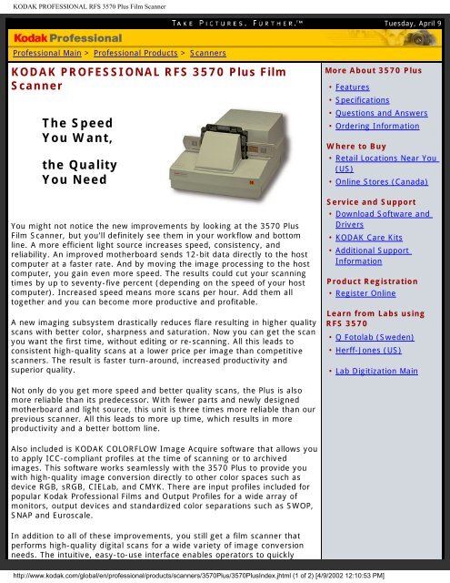NEW DRIVERS: KODAK RFS 3570 KODAK RFS 3570 WINDOWS 7 64 DRIVER