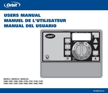 orbit 91922 manual Orbit watermaster 12 station timer with remote: amazon. Ca: patio.