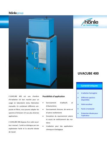 Information sur le produit UVACUBE 400 - Dr. HÃ¶nle AG