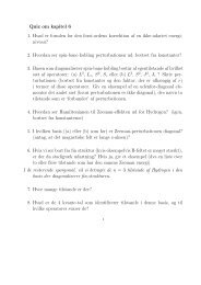 Quiz om kapitel 6 1. Hvad er formlen for den først-ordens ... - dirac