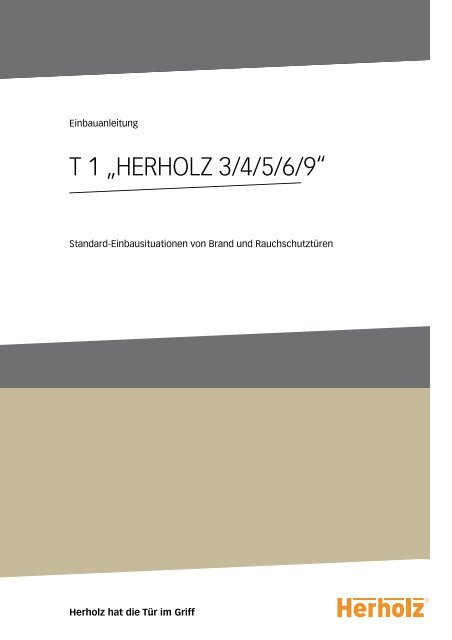 T 1 „HERHOLZ 3/4/5/6/9“ - Herholz Vertrieb GmbH & Co. KG