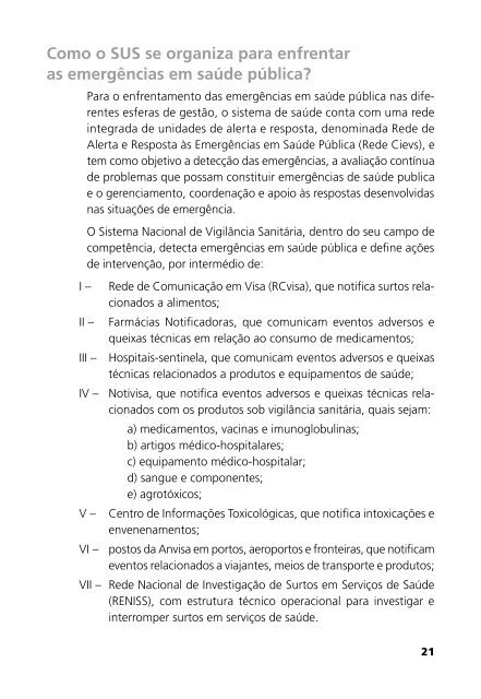 Diretrizes Nacionais da Vigilância em Saúde - Ministério da Saúde