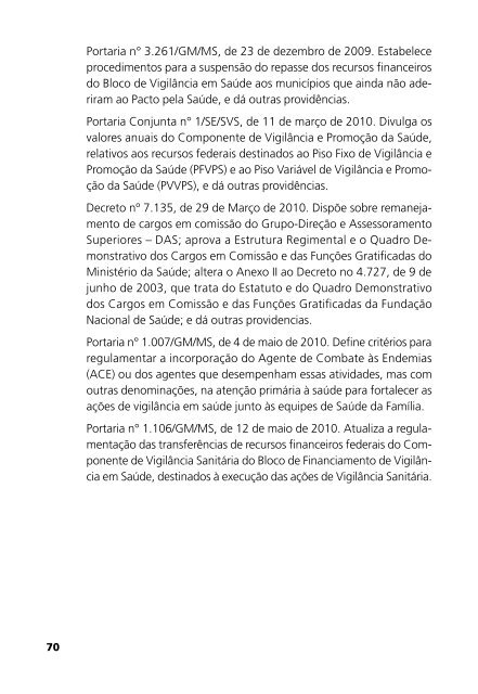 Diretrizes Nacionais da Vigilância em Saúde - Ministério da Saúde