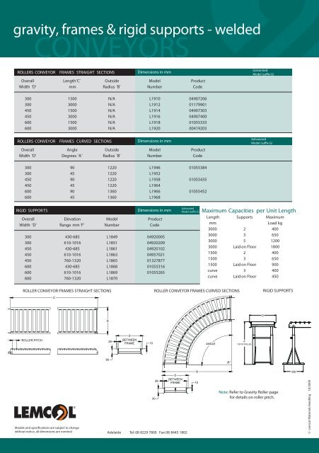 CONVEYORS - Westernex