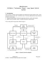 Mechatronics DC Motor / Tachometer Closed -Loop Speed Control ...