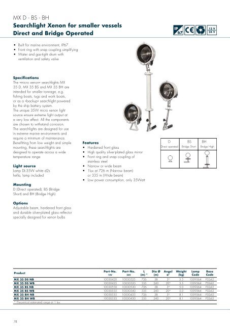 navigation lights - Ysebaert