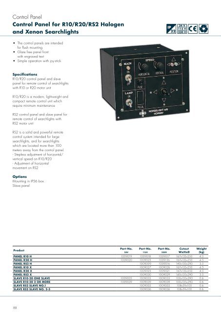 navigation lights - Ysebaert