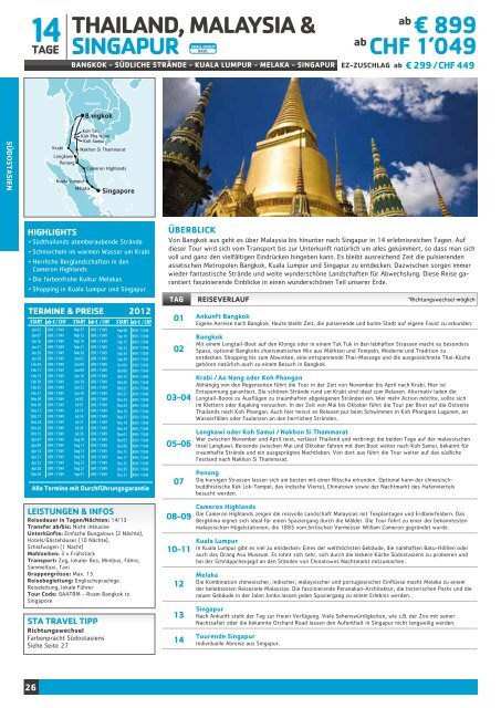 THAILAnd - STA Travel