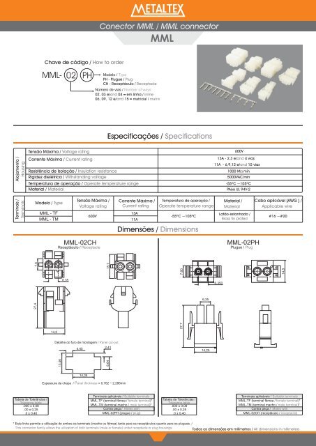 Catálogo MML - Metaltex