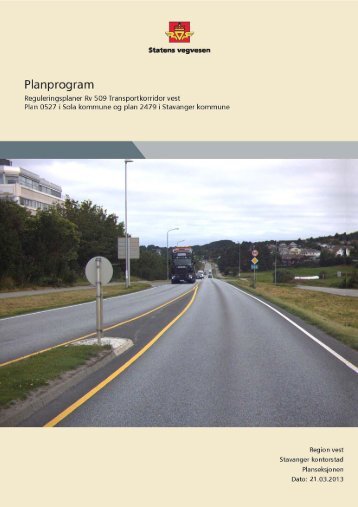 HÃ¸ringsutkast planprogram Transportkorridor vest