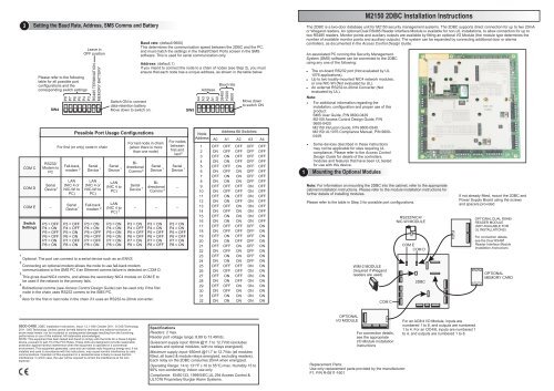 2DBC Installation Instructions - G4S Technology