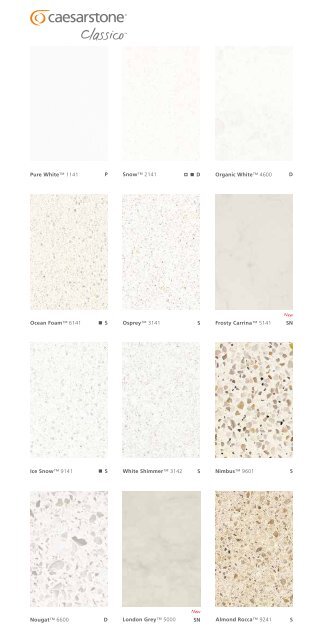 Caesarstone Classico Colours - Marquis