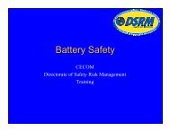 Battery Safety - CECOM