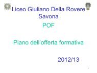 P.O.F. - liceo della rovere