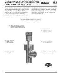 muellerÂ® no-bloÂ® forged steel curb stop tee features - Mueller Co.