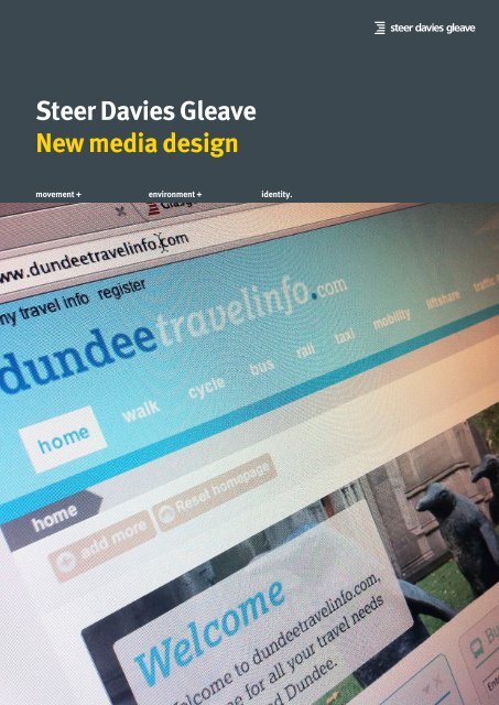 Steer Davies Gleave New media design