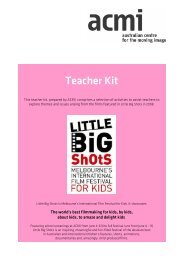 Teacher Kit - Australian Centre for the Moving Image