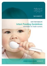 Infant feeding guidelines - Information for health ... - Eat For Health