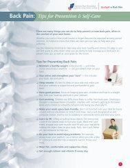 Back Pain: Tips for Prevention & Self-Care