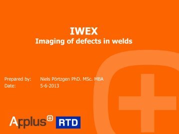 Principles of IWEX imaging - Business Review Webinars