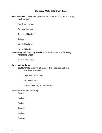 Nc 8th grade science study guide Nc 8th grade science study guide