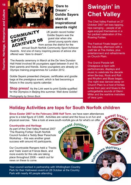 Link magazine, Spring 2008 [PDF, 4,450k] - South Norfolk Council