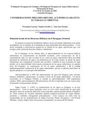 Consideraciones Preliminares del Acuífero Guaraní en el ... - alhsud