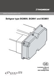 Beltgear type BGM09, BGM41 and BGM81 - tollo linear ab ...