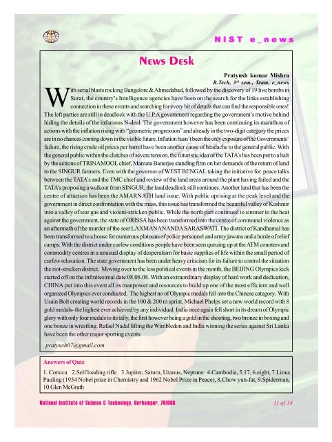NIST e-NEWS(Vol 56, Sept 15, 2008)