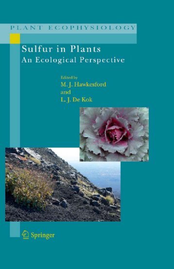 Sulfur in Plants : An Ecological Perspective