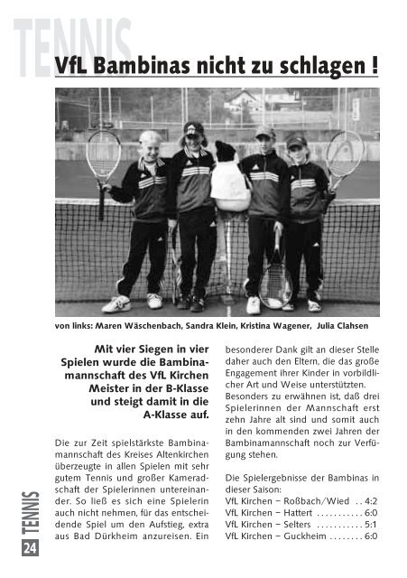 tennis - Schachverein Betzdorf/Kirchen