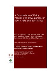 A Comparison of Dairy Policies and Development in South Asia and ...