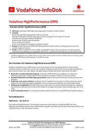 Infodok 393: Vodafone-Highperformance GPRS