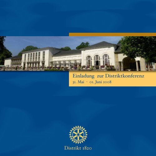 Einladung zur Distriktkonferenz - Rotary Club Bad Vilbel