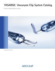 YASARGIL Aneurysm Clip System Brochure - Aesculap