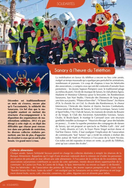 MV 165 Janvier 2013 (.pdf - 4,41 Mo) - Sanary-sur-Mer