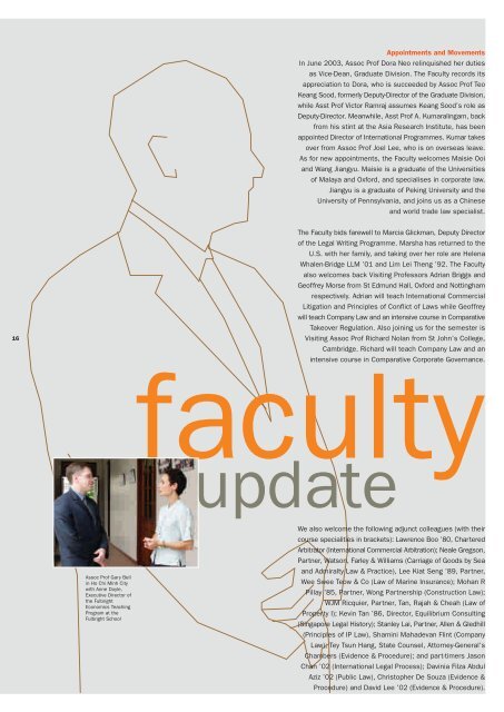 Vol 2 No. 2 July - December 2003 - Faculty of Law - National ...